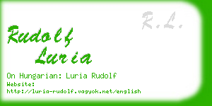 rudolf luria business card